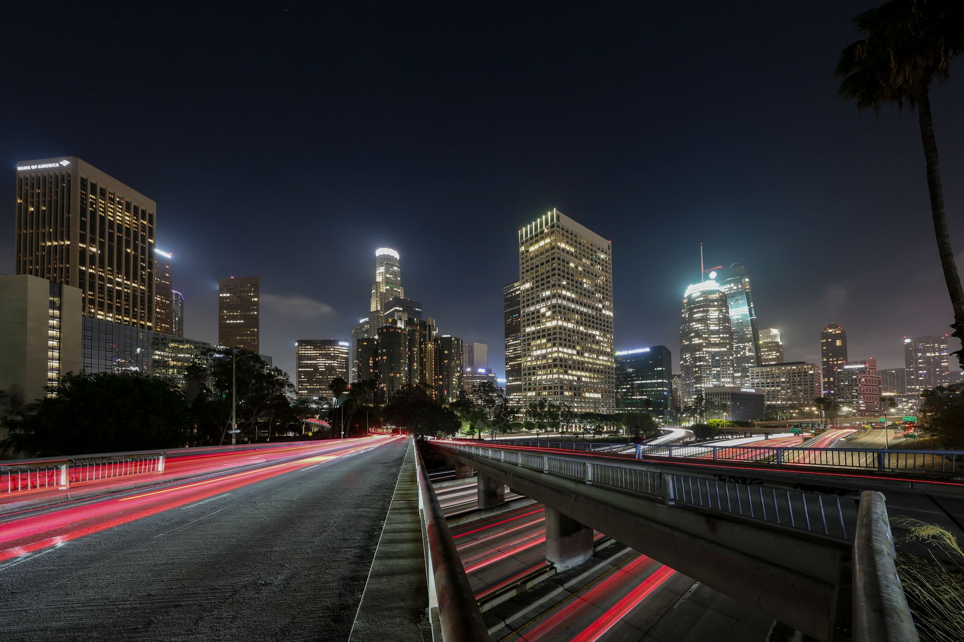 Downtown Los Angeles at night